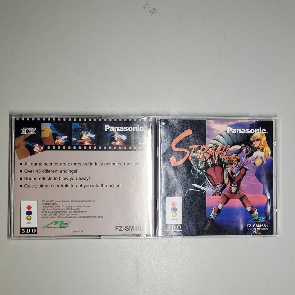 Strahl 3DO Panasonic 3do Goldstar Case and Manual No Game Disc